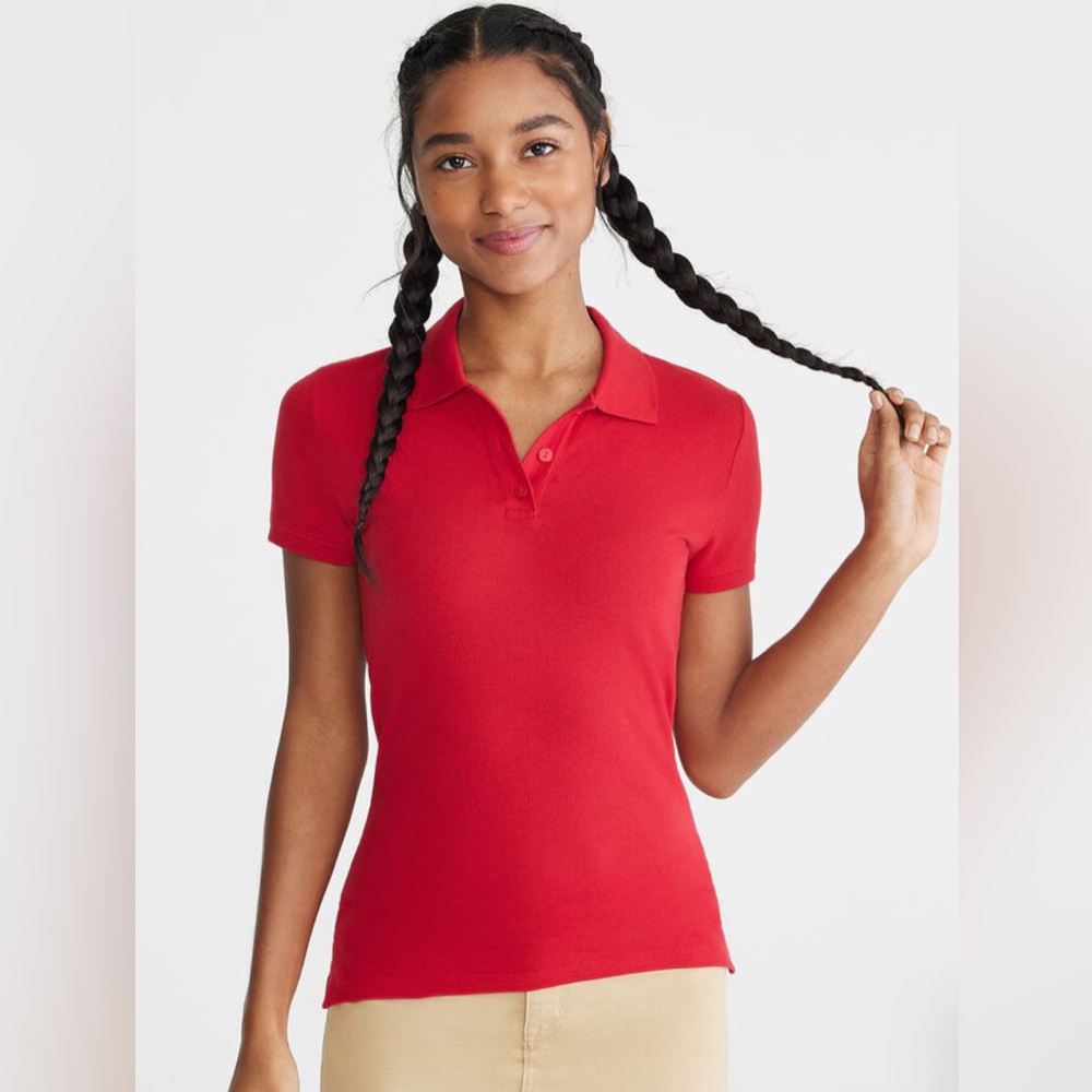 Aeropostale Medium Vibrant Red Polo Shirt